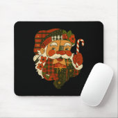 Hugvyn Christmas Santa Claus Patchwork Matching Fa Mousepad (Mit Mouse)