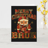 Hugvyn Christmas Santa Claus Patchwork Merry Chris Karte (Gelbe Blume)