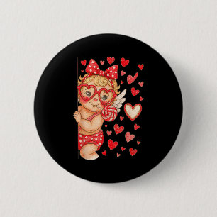 Hugvyn Cupid Lutscher Valentinstag Kokette Herzen Button
