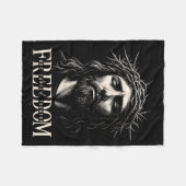 Hugvyn Dom Jesus Christian Face Crown God Family C Fleecedecke (Vorderseite (Horizontal))