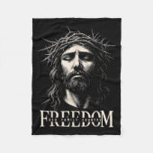 Hugvyn Dom Jesus Christian Face Crown God Family C Fleecedecke (Vorderseite)