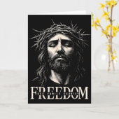 Hugvyn Dom Jesus Christian Face Crown God Family C Karte (Gelbe Blume)