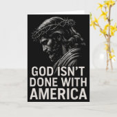 Hugvyn God Isn’t Done With America Christian Faith Karte (Gelbe Blume)