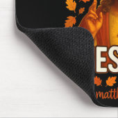Hugvyn Halloween Bist du Fall-o-ween Jesus Christi Mousepad (Ecke)