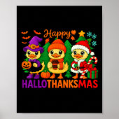 Hugvyn Halloween_ Happy Hallothanksmas Goose Fall Poster (Vorne)
