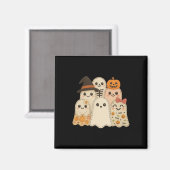 Hugvyn Halloween Patchwork Quilt Ghost Matching Fa Magnet (Vorderseite/Rückseite)
