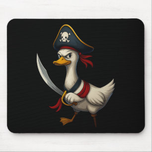 Hugvyn Halloween Pirate Goose Spooky Goose Costume Mousepad