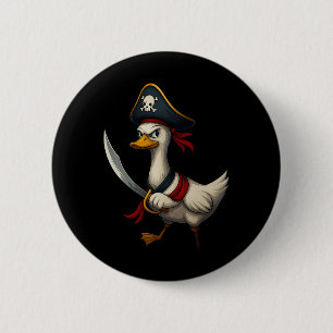 Hugvyn Halloween Piraten Gans Grusel Gans Kostüm Button