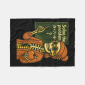 Hugvyn Halloween Skeleton Six Seven 67 Meme Pemdas Fleecedecke (Vorderseite (Horizontal))