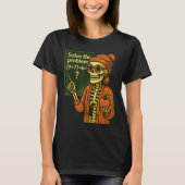 Hugvyn Halloween Skeleton Six Seven 67 Meme Pemdas T-Shirt (Vorderseite)