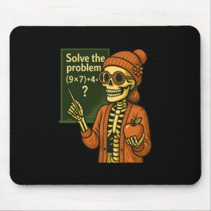 Hugvyn Halloween-Skelett Sechs Sieben 67 Meme Pemd Mousepad
