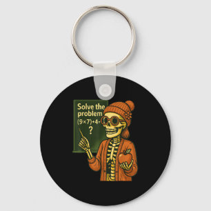 Hugvyn Halloween-Skelett Sechs Sieben 67 Meme Pemd Schlüsselanhänger