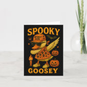 Hugvyn Halloween Spooky Goosey Halloween Albern Go Karte (Vorderseite)