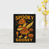 Hugvyn Halloween Spooky Goosey Halloween Albern Go Karte (Gelbe Blume)