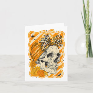 Hugvyn Herbst Herbst Sturzbauch Halloween Skelett Karte