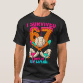Hugvyn I Survived 67 Days Of School Ice Cream Six T-Shirt (Vorderseite)
