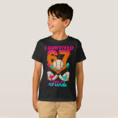 Hugvyn I Survived 67 Days Of School Ice Cream Six T-Shirt (Vorne ganz)