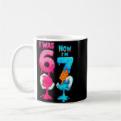 Hugvyn I Was 6 Now I'm 7 Year Old Birthday Six Sev Kaffeetasse (Links)