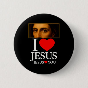 Hugvyn Ich liebe Jesus Ich Herz Jesu Glaube Amerik Button