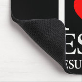 Hugvyn Ich liebe Jesus Ich Herz Jesus Glaube Ameri Mousepad (Ecke)