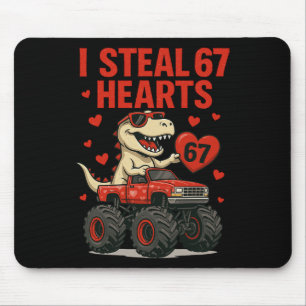 Hugvyn ich stehle 67 Herzen Valentinstag Dinosauri Mousepad