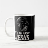 Hugvyn Its All About Jesus Christian Faith Patriot Kaffeetasse (Links)