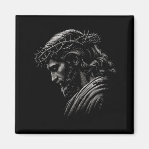 Hugvyn Jesus Gesicht Dornenkrone Gott Bibel Christ Magnet