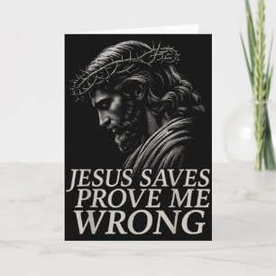 Hugvyn Jesus rettet, Beweise mir das Gegenteil Chr Karte