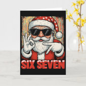 Hugvyn Lustiger Sechs Sieben Meme Weihnachten Cool Karte (Gelbe Blume)
