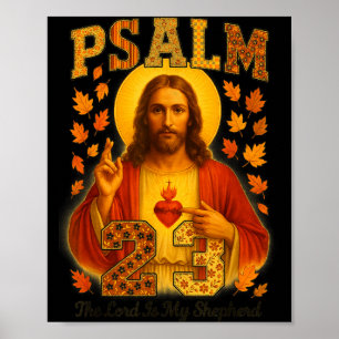 Hugvyn Psalm 23 Der Herr ist mein Hirte Glaube Her Poster