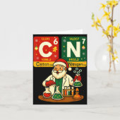 Hugvyn Science Christmas Carbon Nitrogen Six Seven Karte (Gelbe Blume)