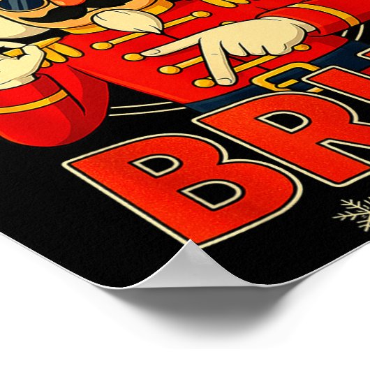 Hugvyn Six Seven Bruh Nutcracker Christmas 67 Meme Poster (Ecke)