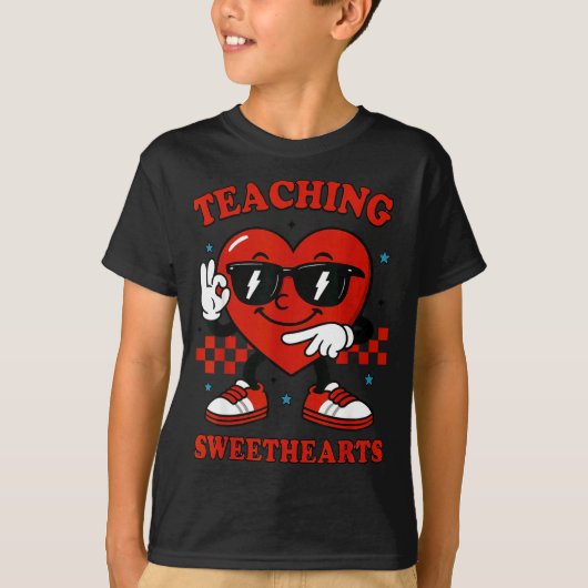 Hugvyn Six Seven Heart 6 7 Teaching Sweethearts Va T-Shirt (Vorderseite)
