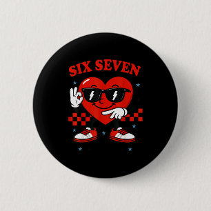 Hugvyn Six Seven Herz 6 7 Meme Junge Mädchen Lusti Button