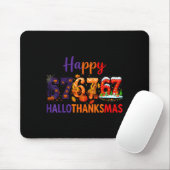 Hugvyn Six Seven Meme 67 Hallothanksmas Halloween  Mousepad (Mit Mouse)