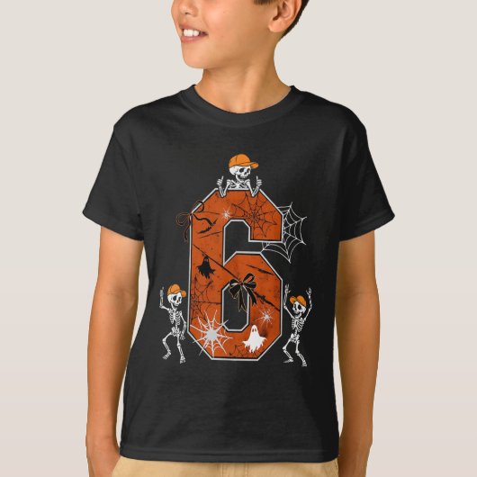 Hugvyn Six Seven Meme 6 7 Halloween Kostümtanz T-Shirt (Vorderseite)