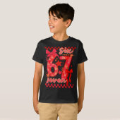 Hugvyn Six Seven Valentine 6 7 Meme Checkered Coqu T-Shirt (Vorne ganz)