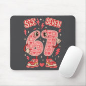 Hugvyn Six Seven Valentine Love 67 Preppy Coquette Mousepad (Mit Mouse)
