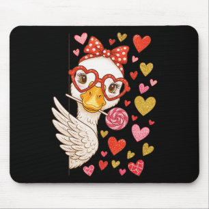 Hugvyn Süße Valentinsgans Kokette Lustige Alberne Mousepad