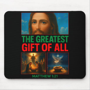 Hugvyn Weihnachten Baby Jesus Kippfigur Christi Mousepad
