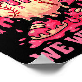 Hugvyn Wir tragen rosa Brustkrebs Baseball Eiscrem Poster (Ecke)