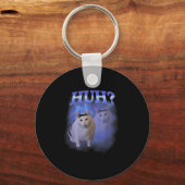 Huh Albern Cat Meme Funny Odly Bootleg spezifische Schlüsselanhänger (Vorderseite)