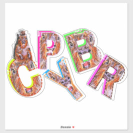 "HUH" CAPYBARA AUFKLEBER