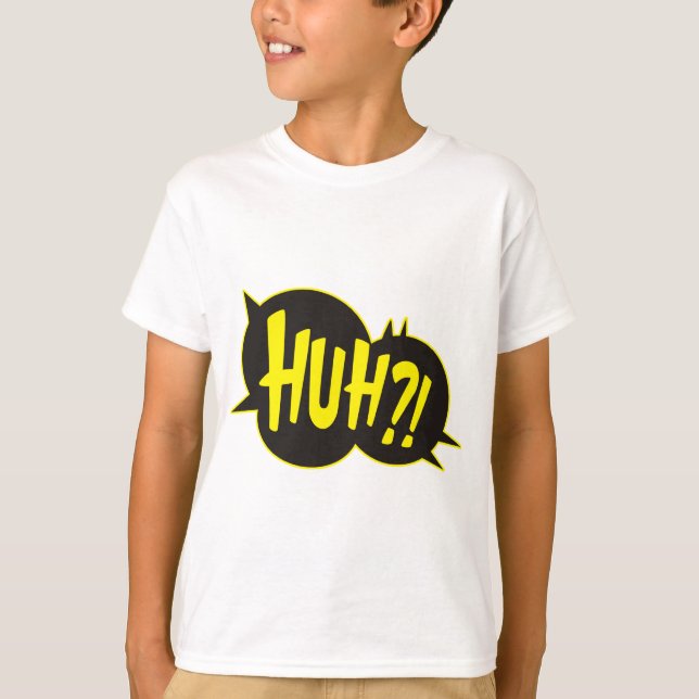 Huh Cartoon-Boom platsch T-Shirt (Vorderseite)