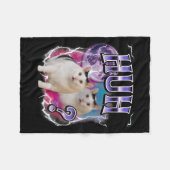 Huh Cat Chonky Meme Funny verwirrt Cat Meme Lovers Fleecedecke (Vorderseite (Horizontal))
