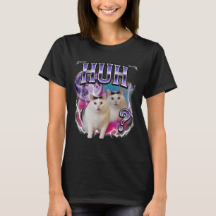 Huh Cat Chonky Meme Funny verwirrt Cat Meme Lovers T-Shirt