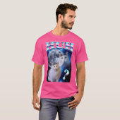 Huh Cat Funny Dank Meme Moon T-Shirt (Vorne ganz)