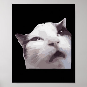 Huh! Cat Meme Poster