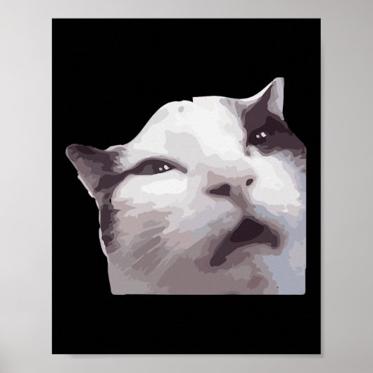 Huh! Cat Meme Poster (Vorne)