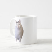 Huh Cat Meme Tasse doppelseitig (Vorderseite Links)